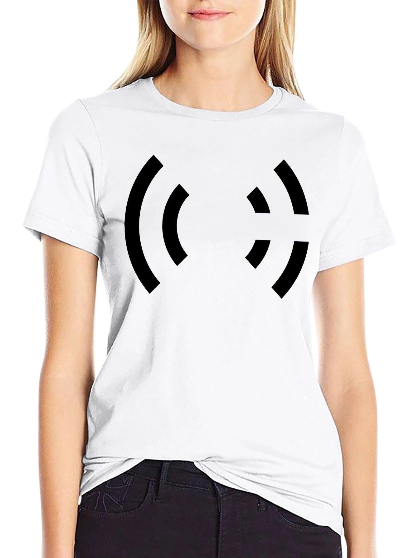 Abstract Graphic Black T-Shirt - Modern Casual Wear