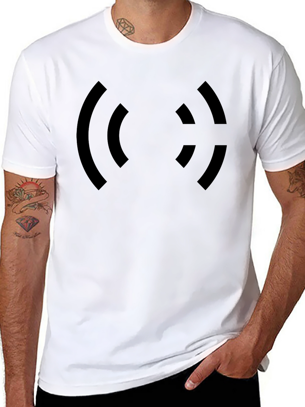 Abstract Graphic Black T-Shirt - Modern Casual Wear