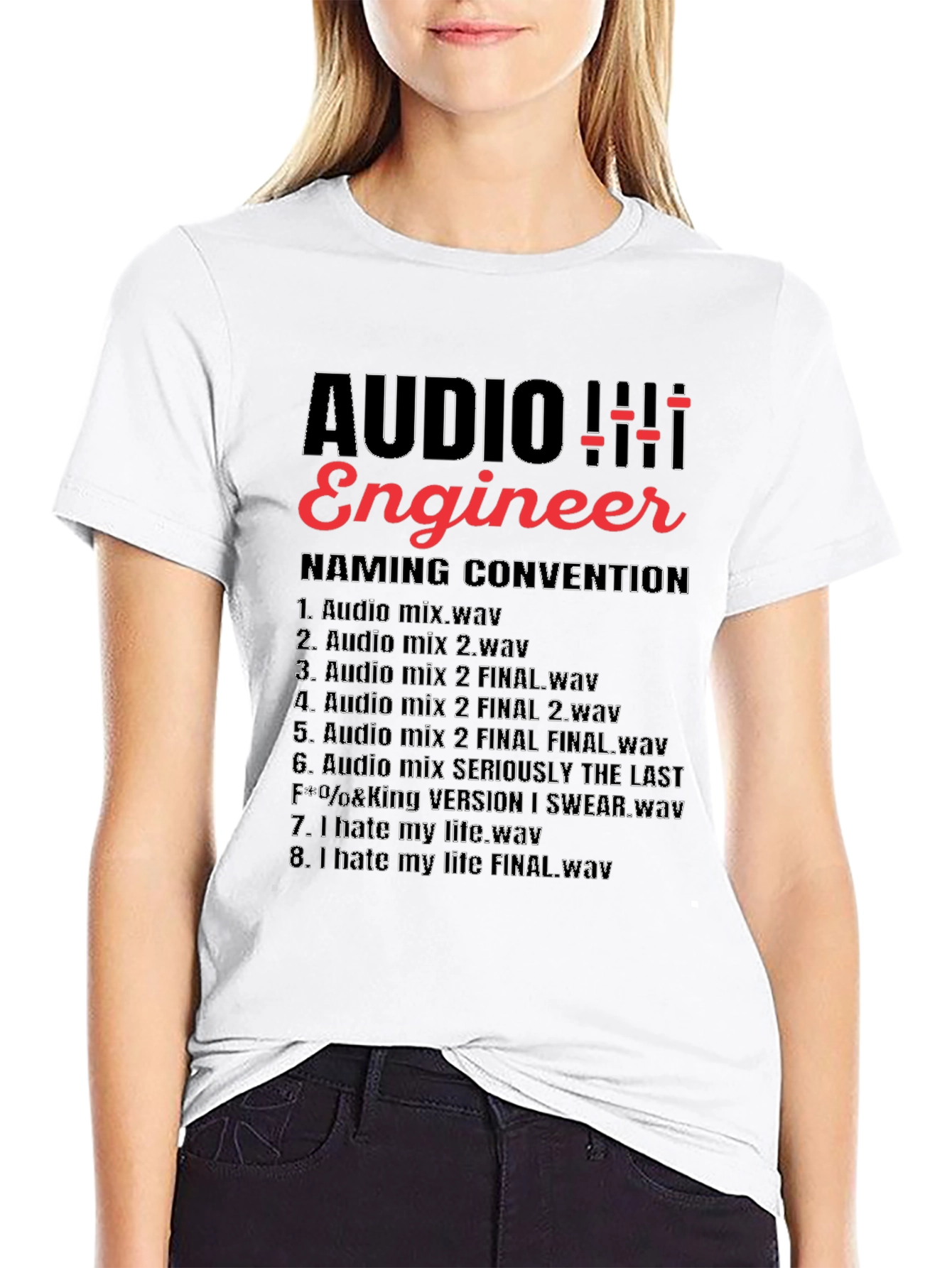 Audio Engineer Naming Convention T-Shirt