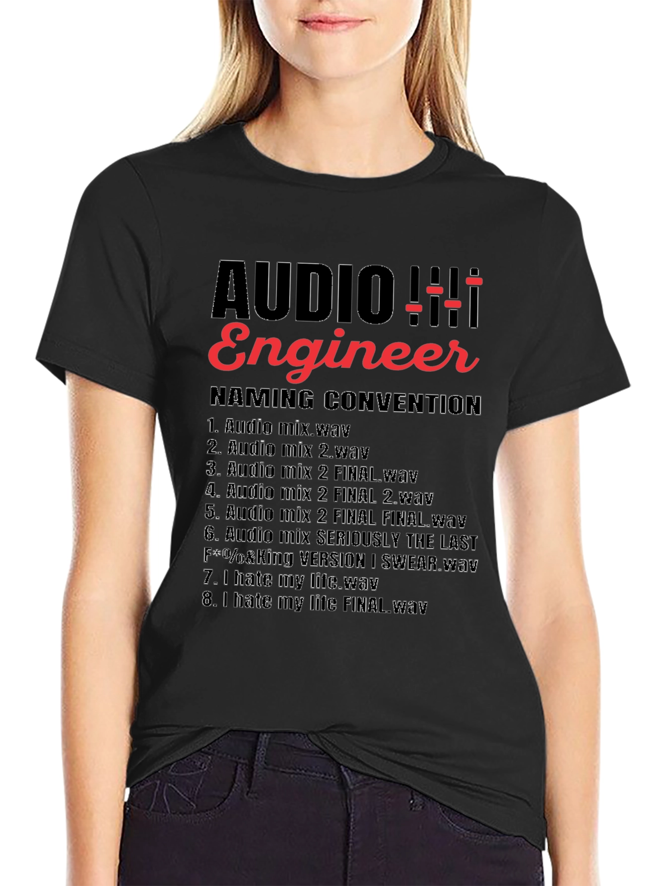 Audio Engineer Naming Convention T-Shirt