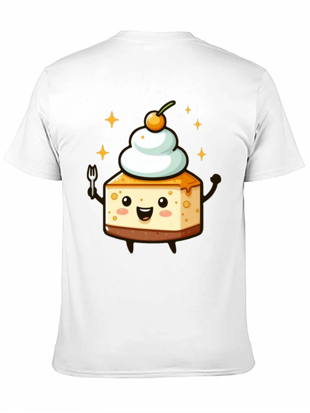 Cheesecake Kawaii T-Shirt - Dessert Cartoon Tee