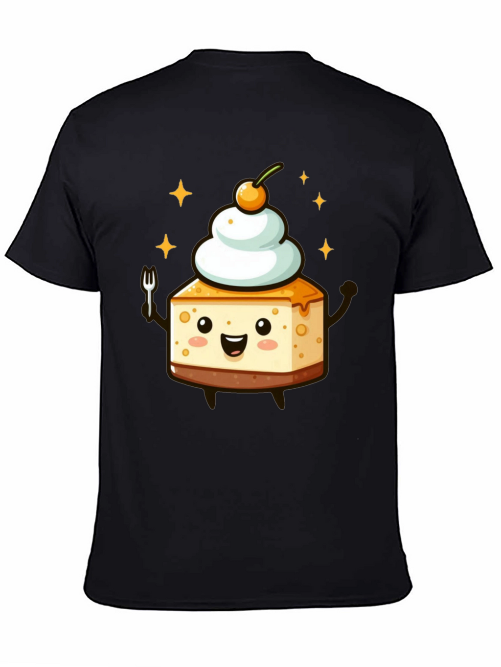 Cheesecake Kawaii T-Shirt - Dessert Cartoon Tee