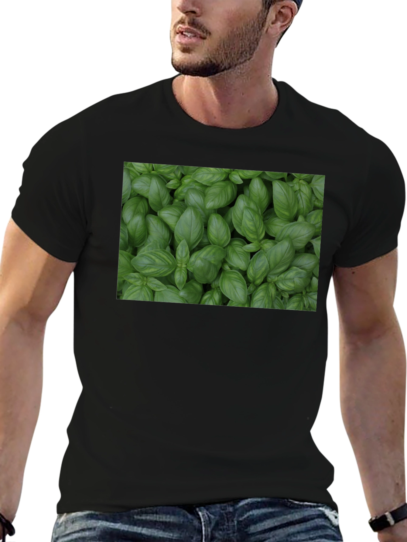 Basil Plant T-Shirt - Fresh Herb Garden Tee