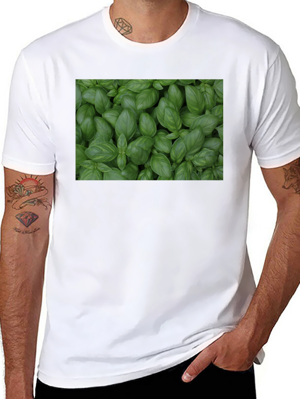 Basil Plant T-Shirt - Fresh Herb Garden Tee