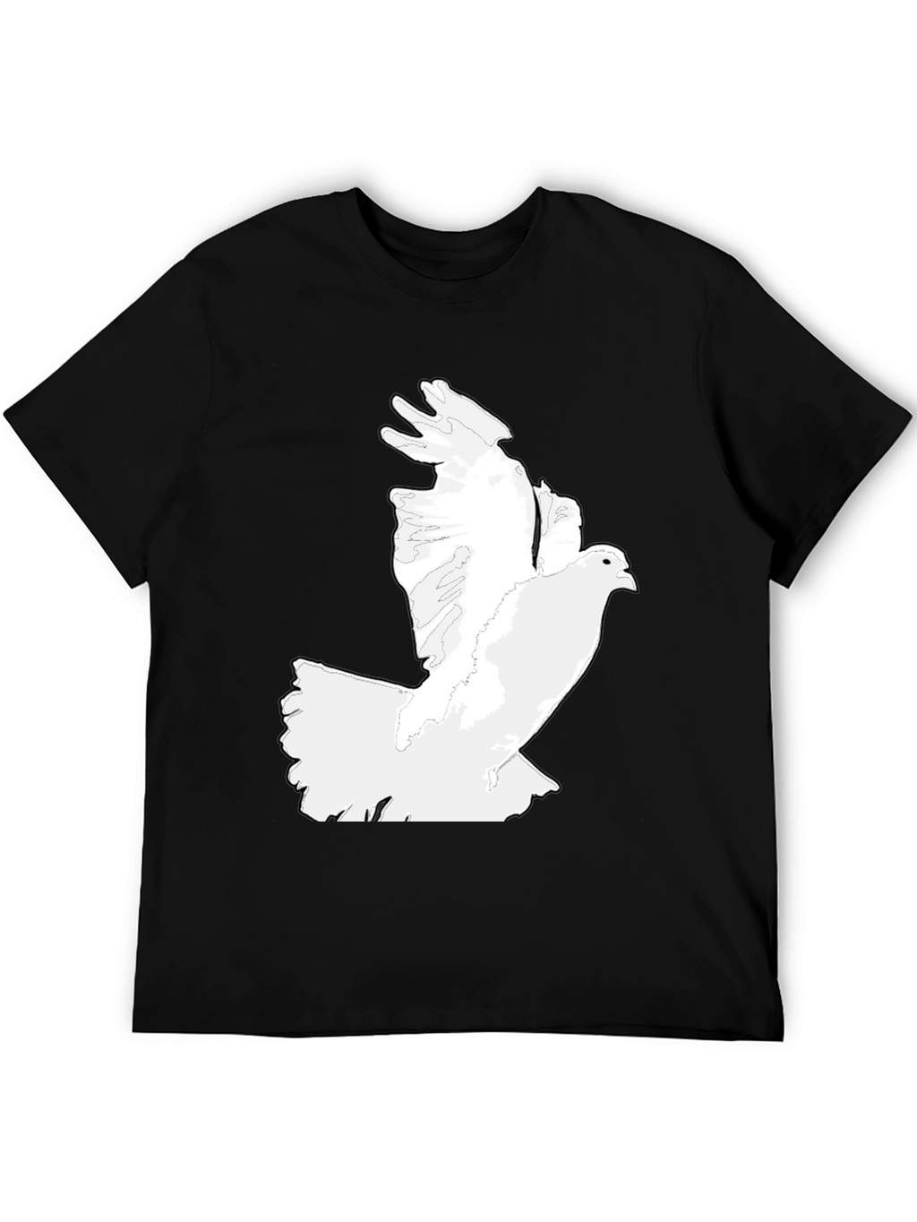Dove Graphic Tee - Classic Black Mens T-Shirt