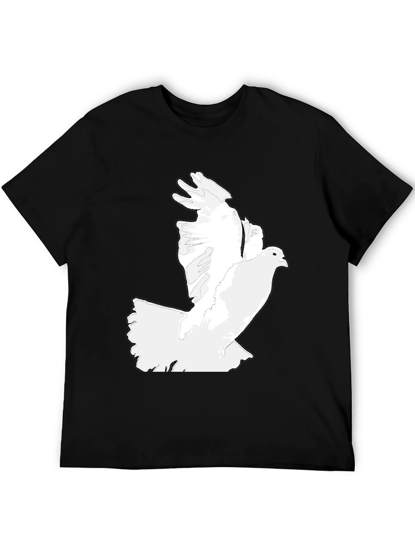 Dove Graphic Tee - Classic Black Mens T-Shirt