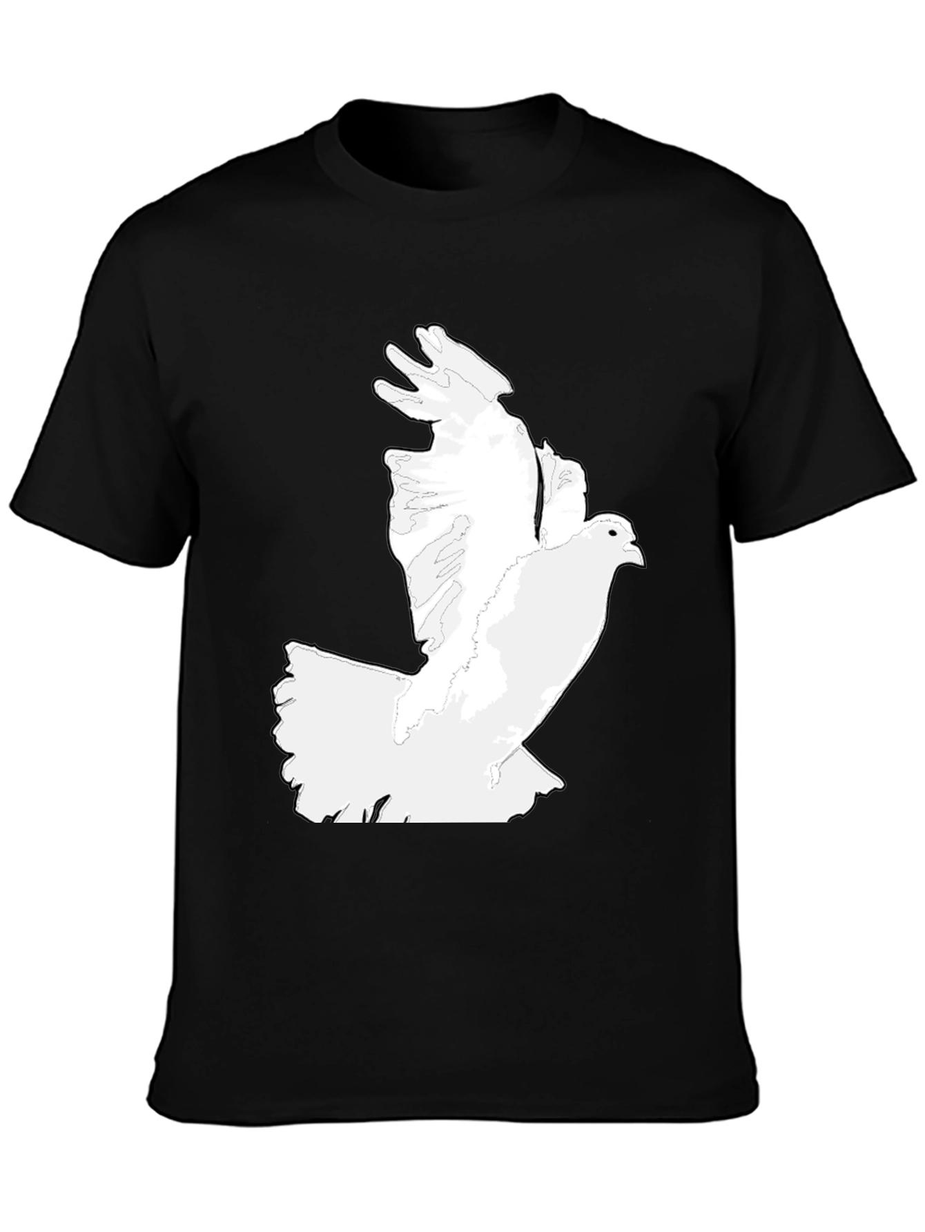 Dove Graphic Tee - Classic Black Mens T-Shirt