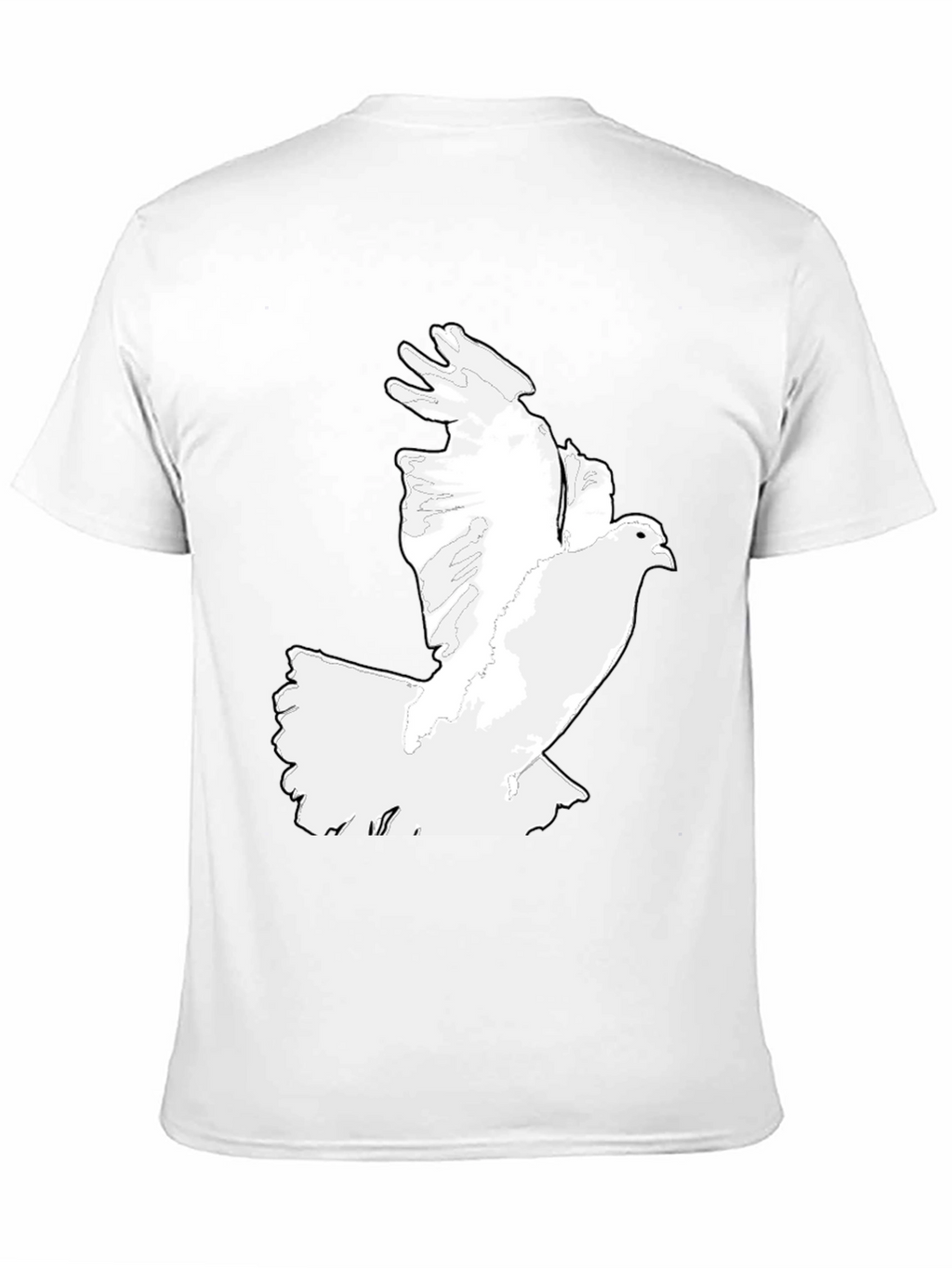 Dove Graphic Tee - Classic Black Mens T-Shirt