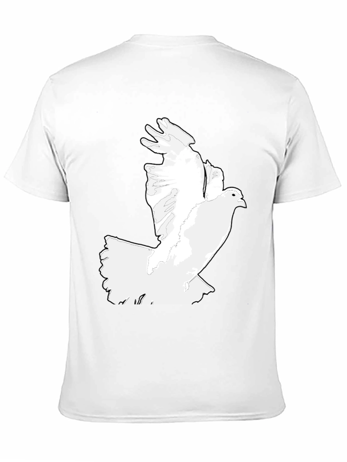 Dove Graphic Tee - Classic Black Mens T-Shirt