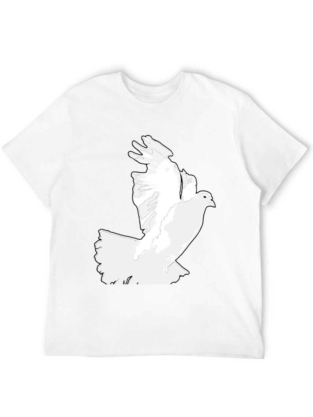 Dove Graphic Tee - Classic Black Mens T-Shirt