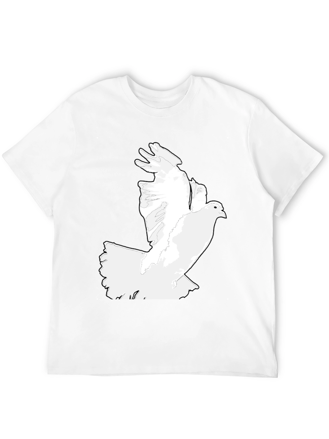 Dove Graphic Tee - Classic Black Mens T-Shirt