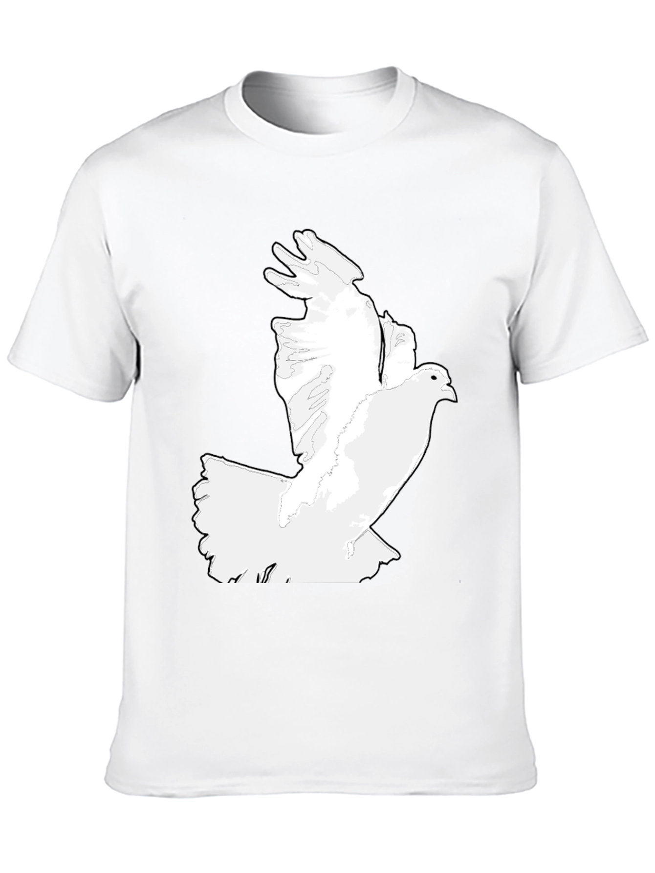 Dove Graphic Tee - Classic Black Mens T-Shirt