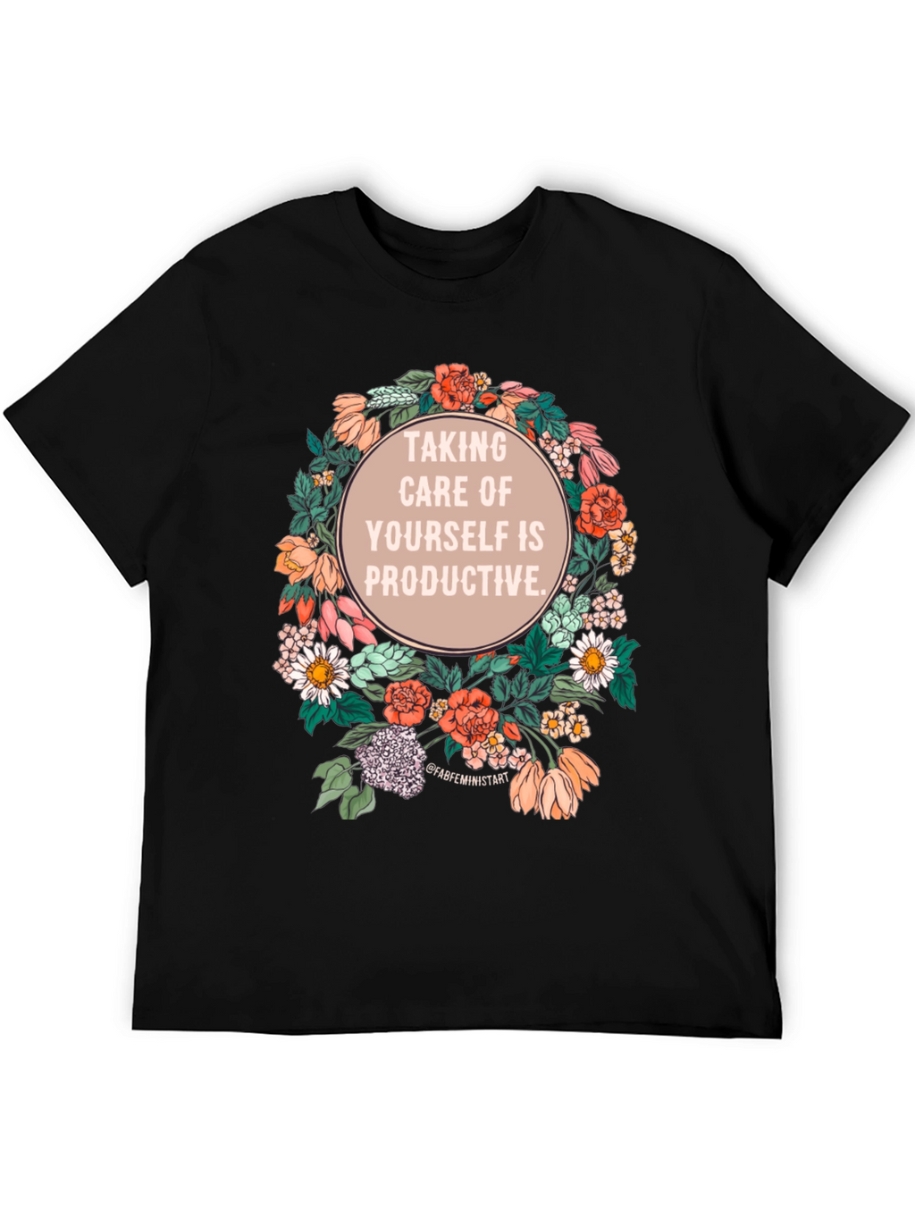 Self-Care is Productive Floral T-Shirt