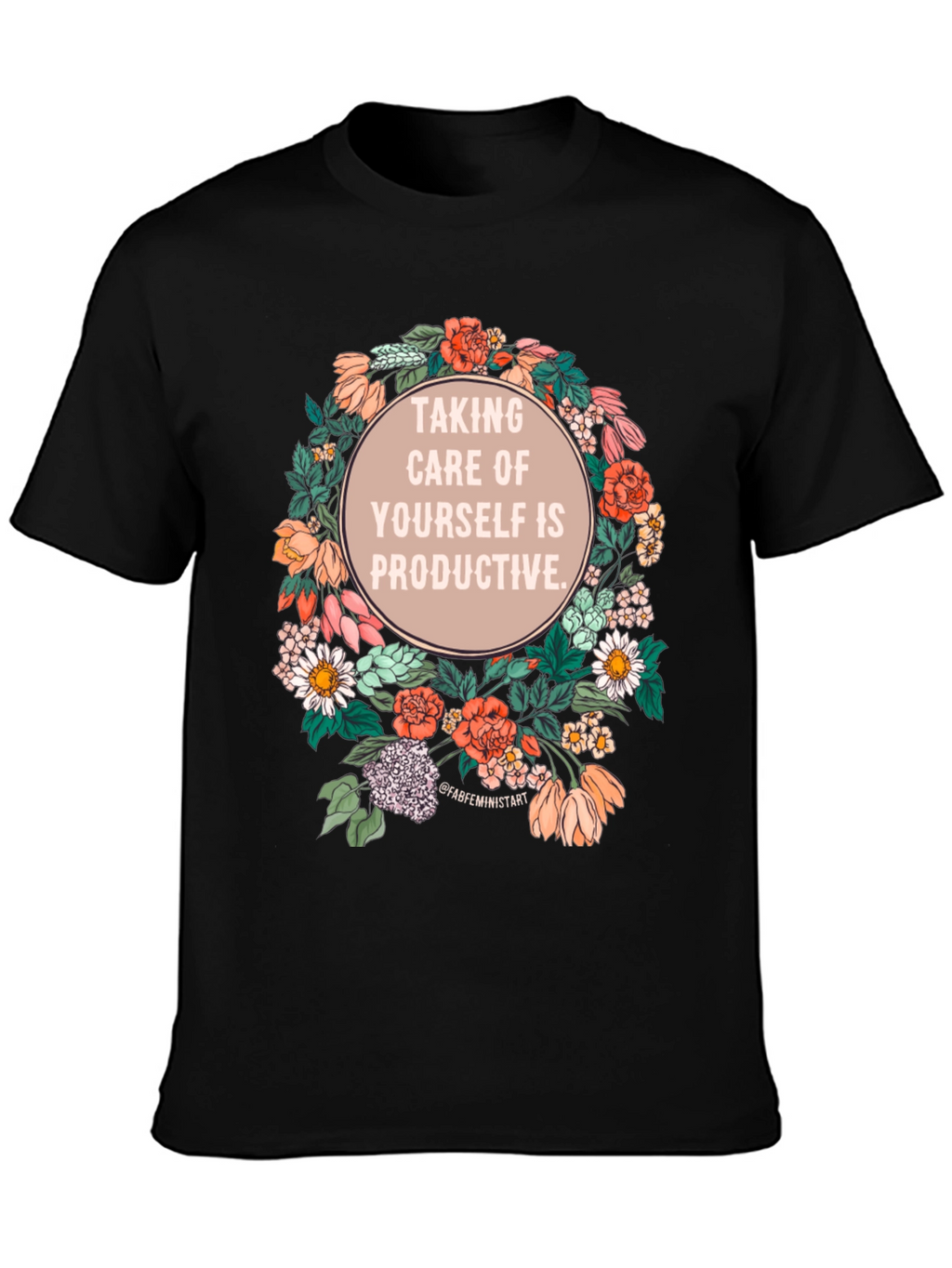 Self-Care is Productive Floral T-Shirt