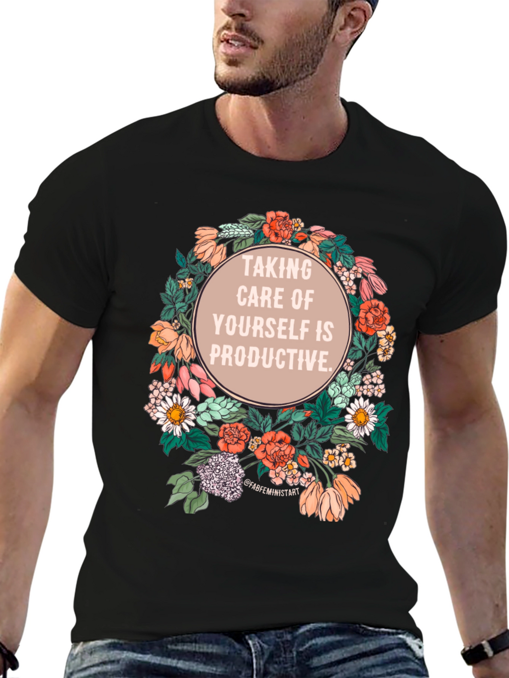 Self-Care is Productive Floral T-Shirt