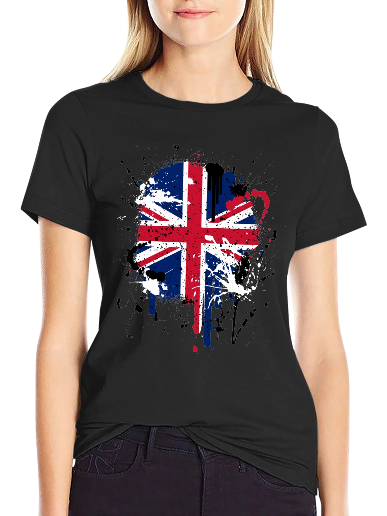 Union Jack Splatter Tee - Cool UK Flag Graphic T-Shirt