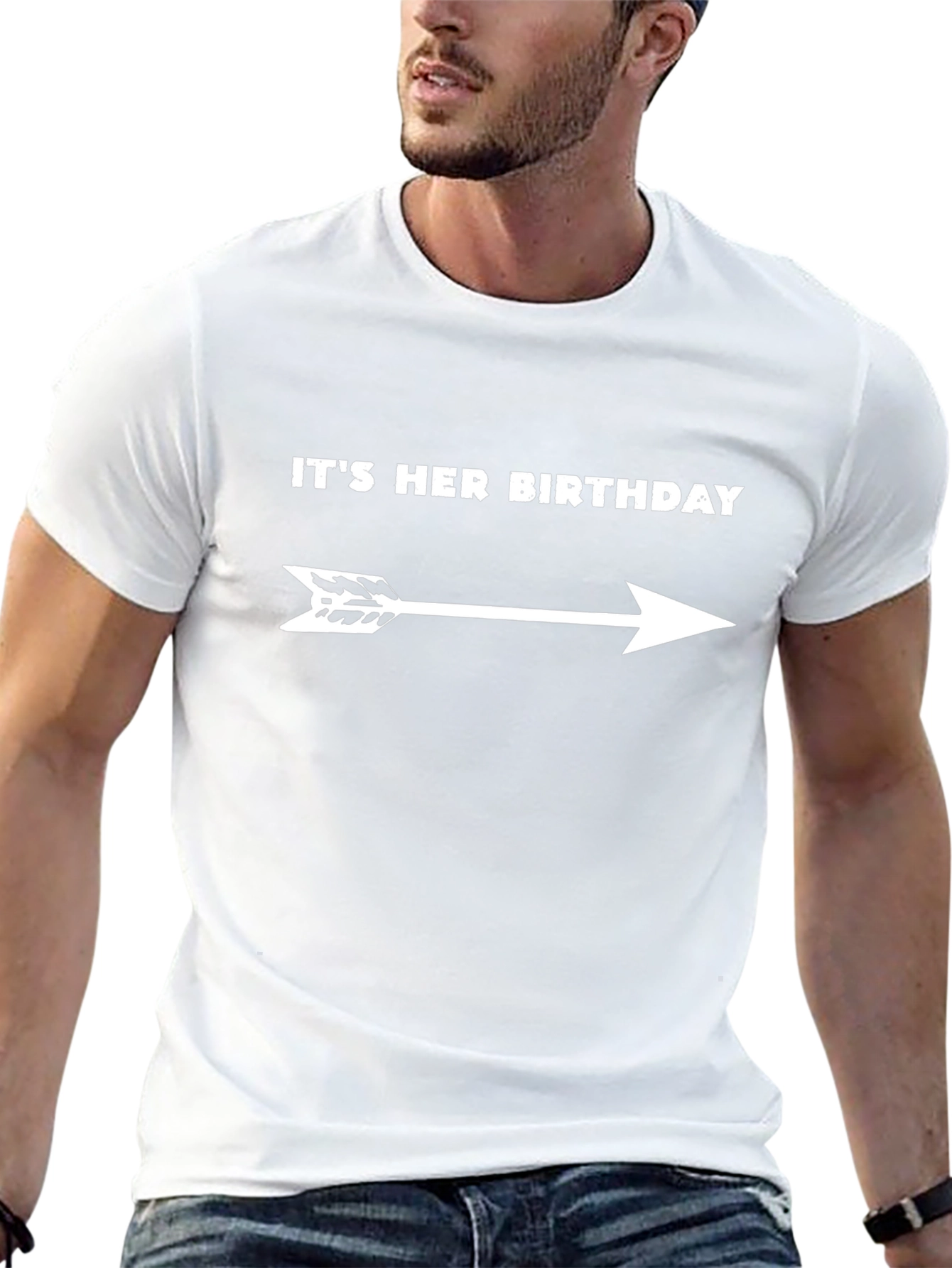 Its Her Birthday Arrow T-Shirt - Funny Gift