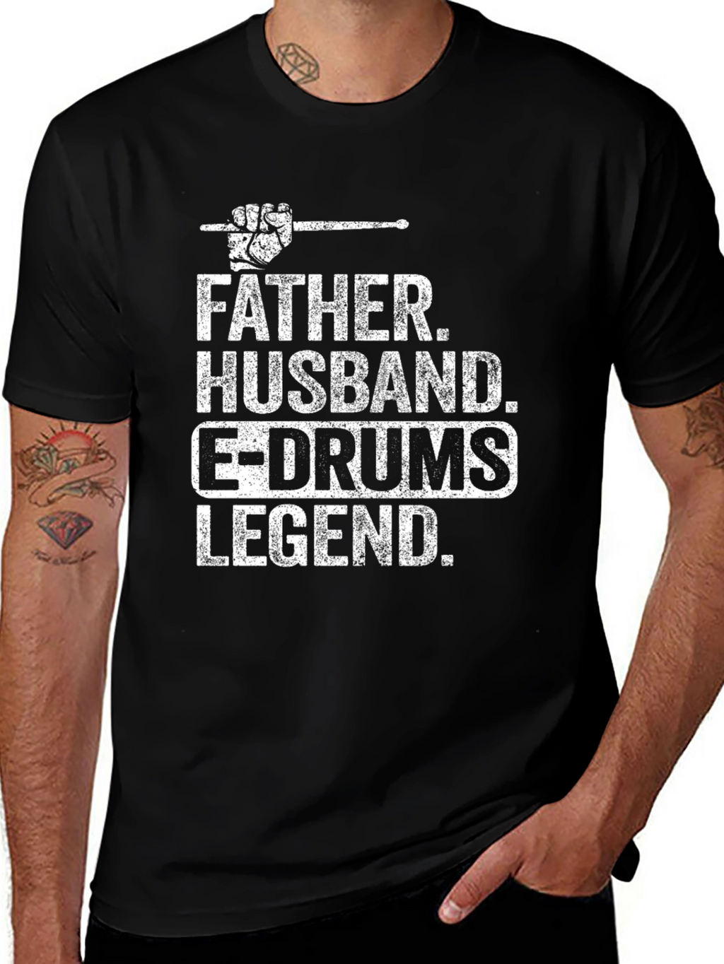 Father Husband E-Drums Legend T-Shirt