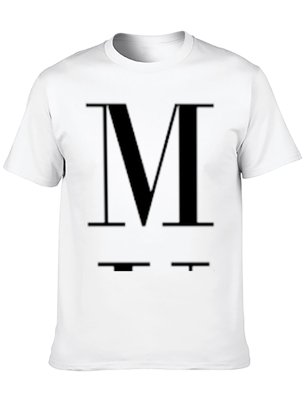 Bold M Graphic Black T-Shirt