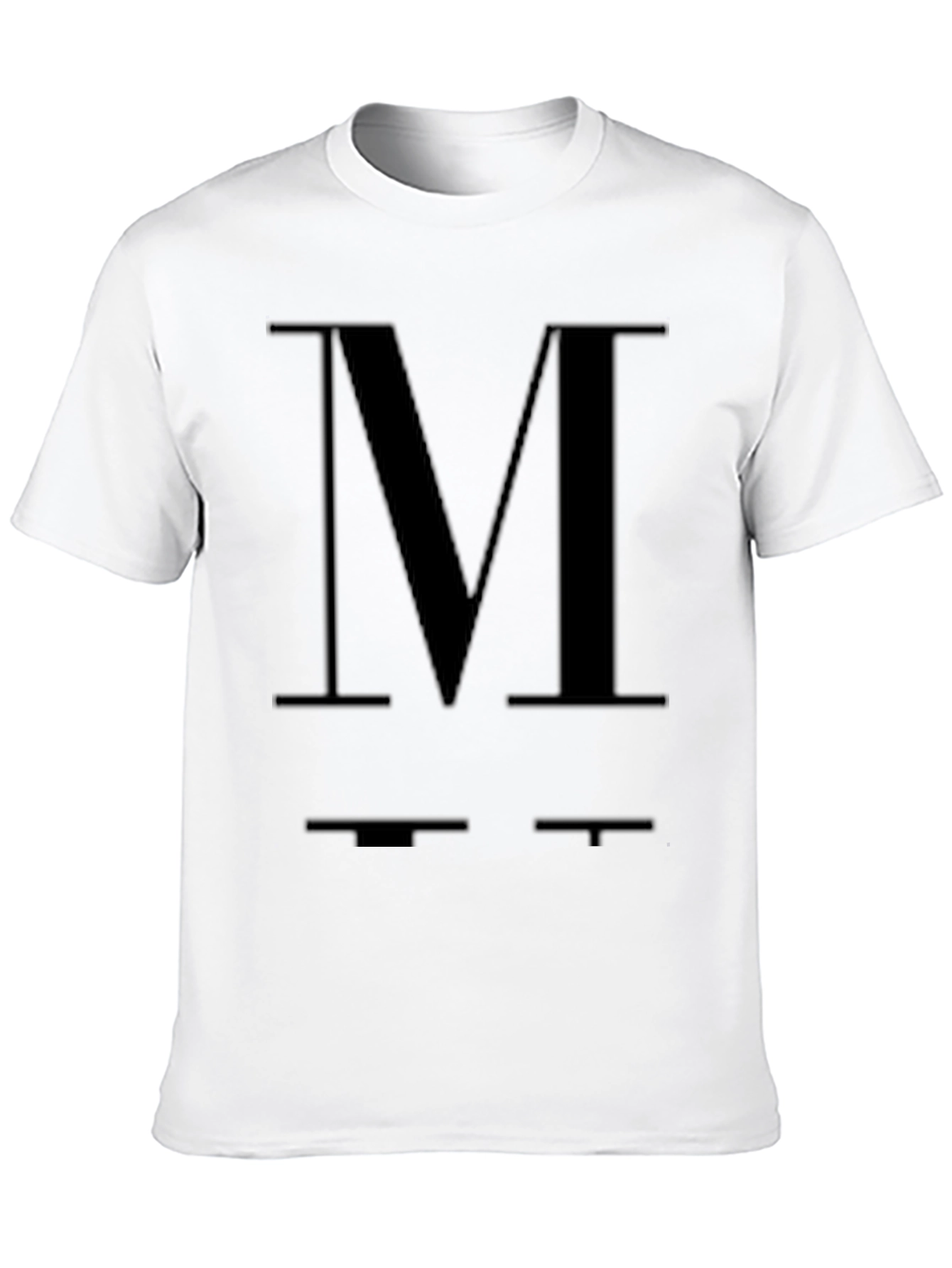Bold M Graphic Black T-Shirt