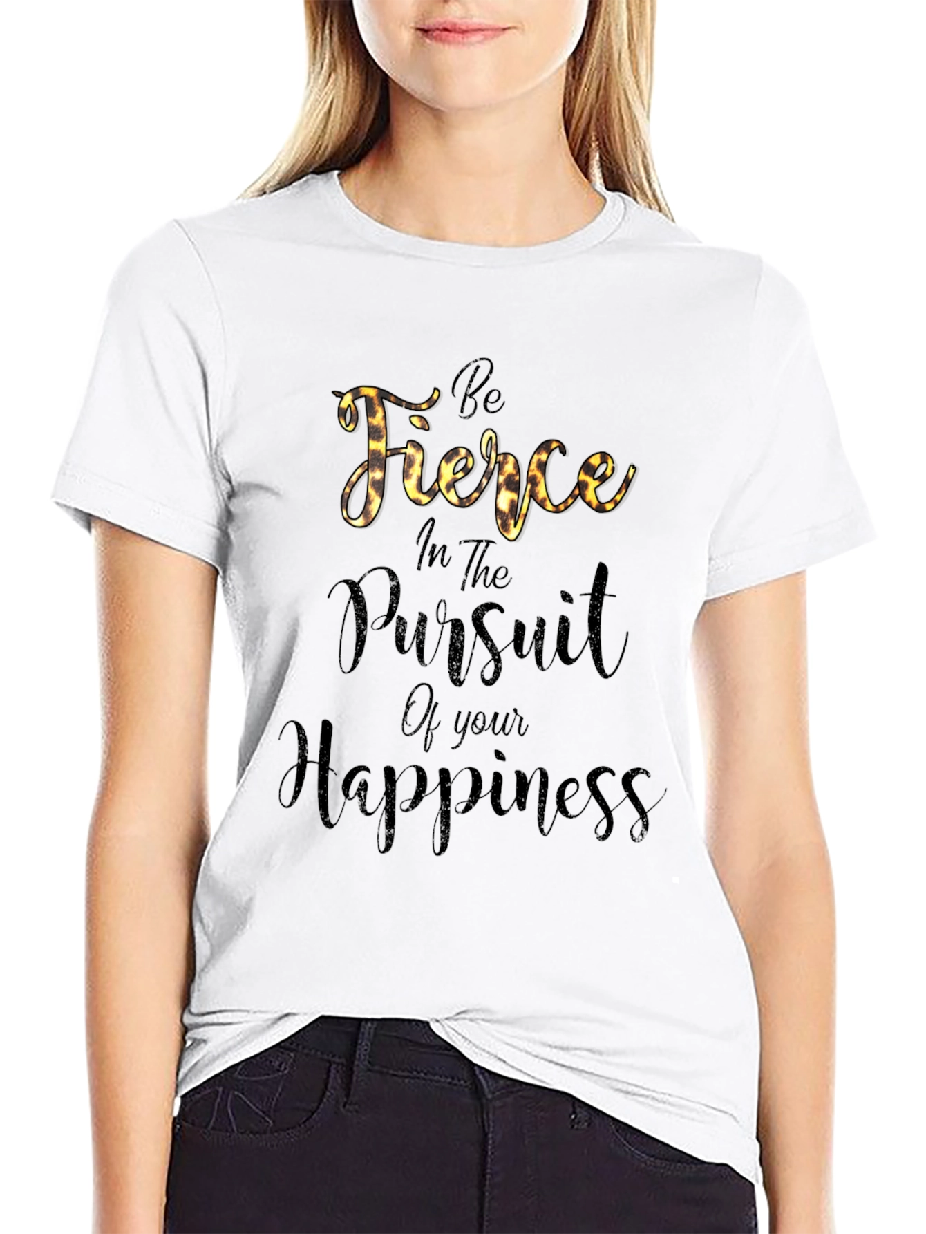 Be Fierce Black Graphic Tee