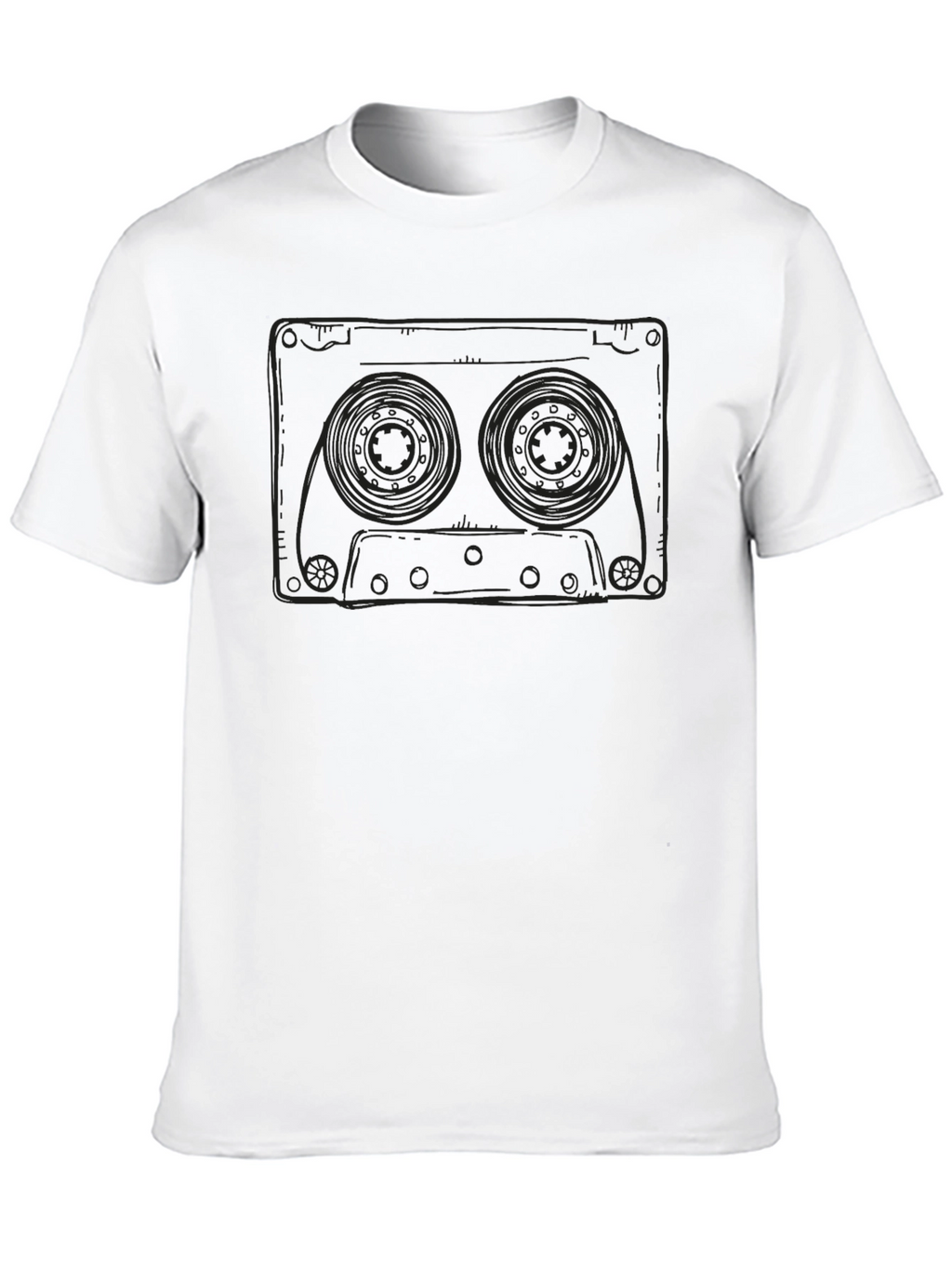 Retro Cassette Tape Graphic Tee - Classic Music Lover