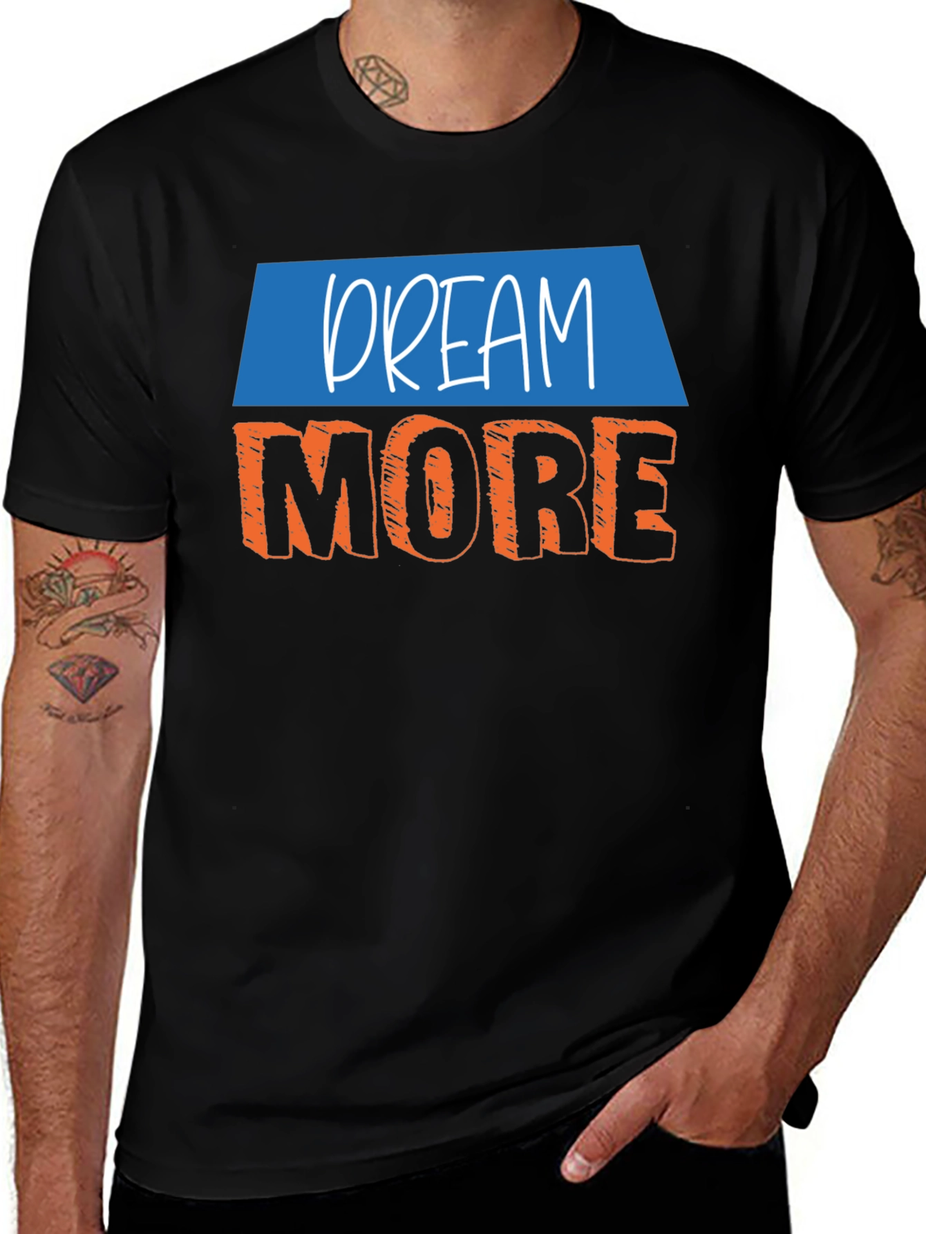 Dream More Graphic Tee - Mens Black T-Shirt