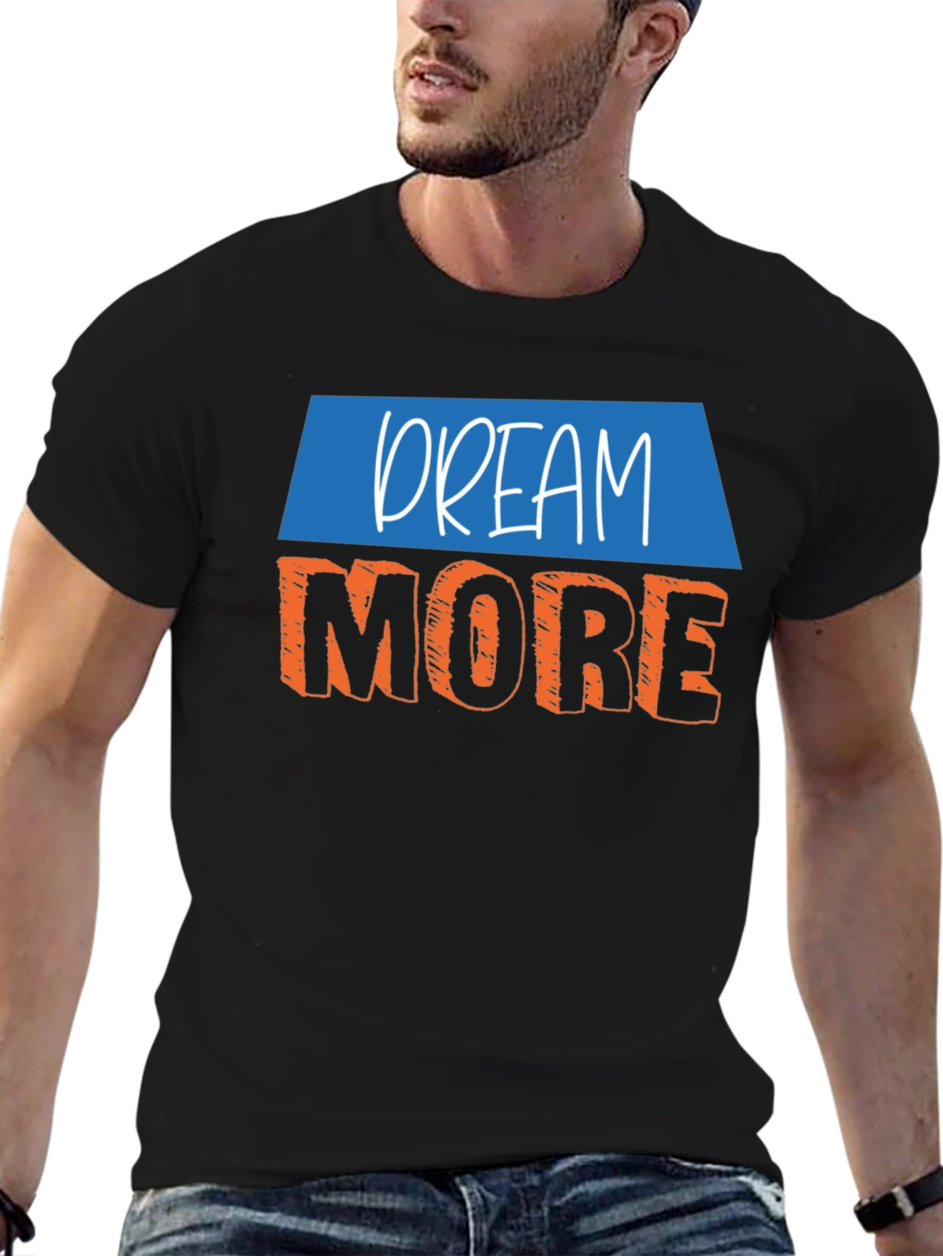 Dream More Graphic Tee - Mens Black T-Shirt