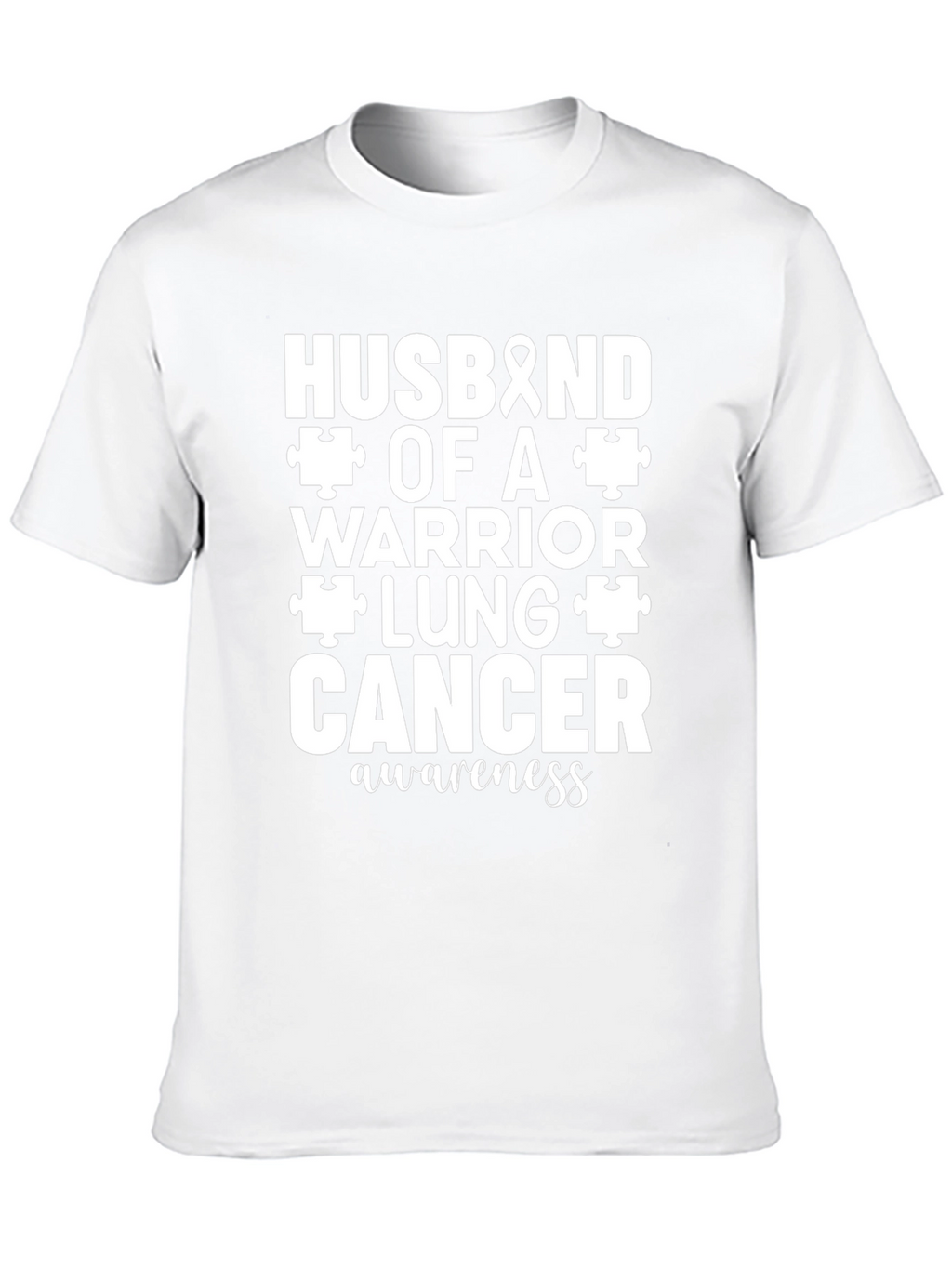 Husband of a Lung Cancer Warrior Awareness T-Shirt