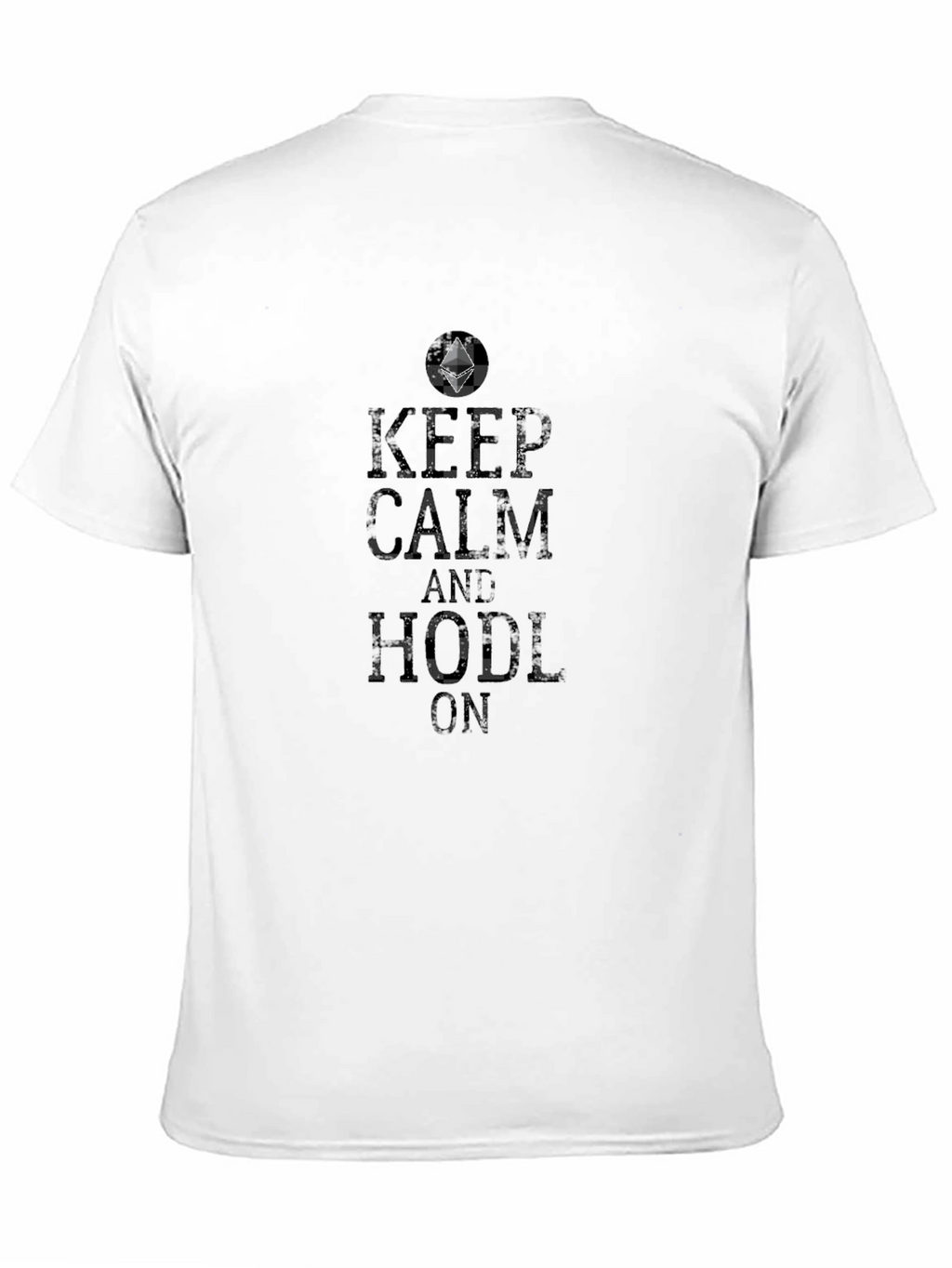 Keep Calm and Hodl On Black T-Shirt