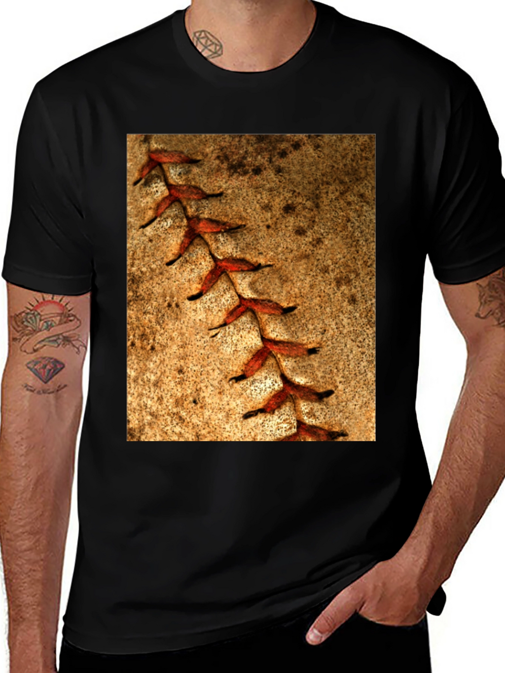 Baseball Seam T-Shirt - Unique Sports Tee