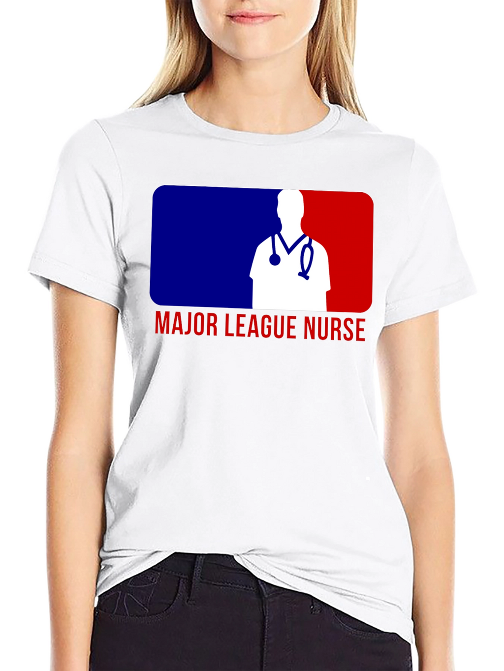 Major League Nurse T-Shirt - Baseball Inspired Design