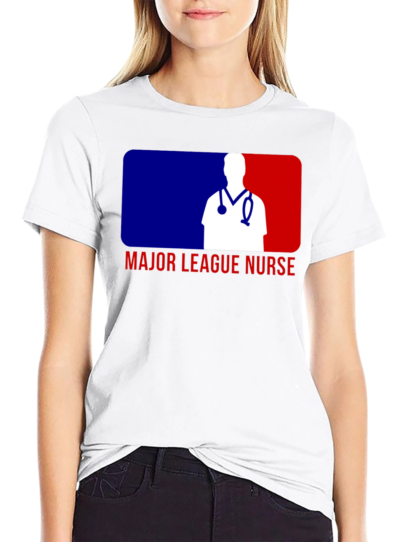 Major League Nurse T-Shirt - Baseball Inspired Design