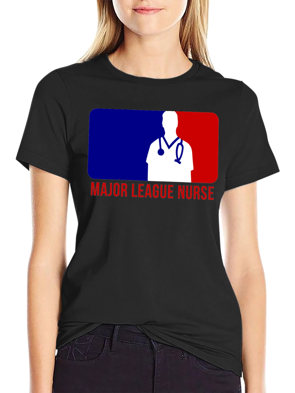 Major League Nurse T-Shirt - Baseball Inspired Design