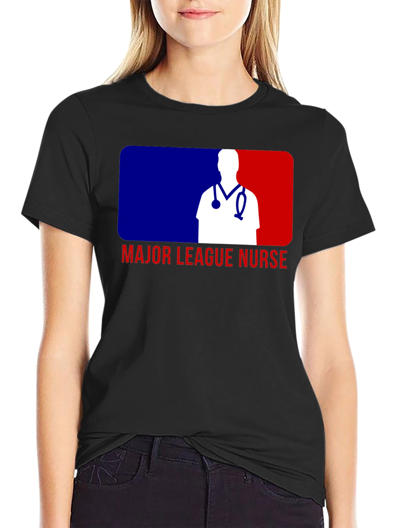 Major League Nurse T-Shirt - Baseball Inspired Design