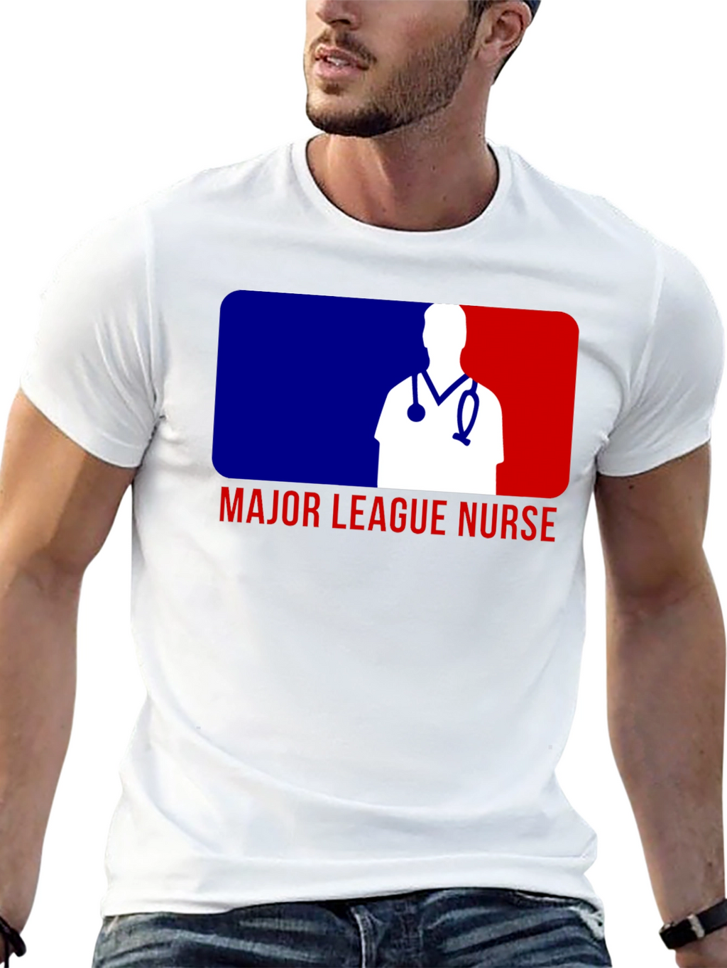 Major League Nurse T-Shirt - Baseball Inspired Design