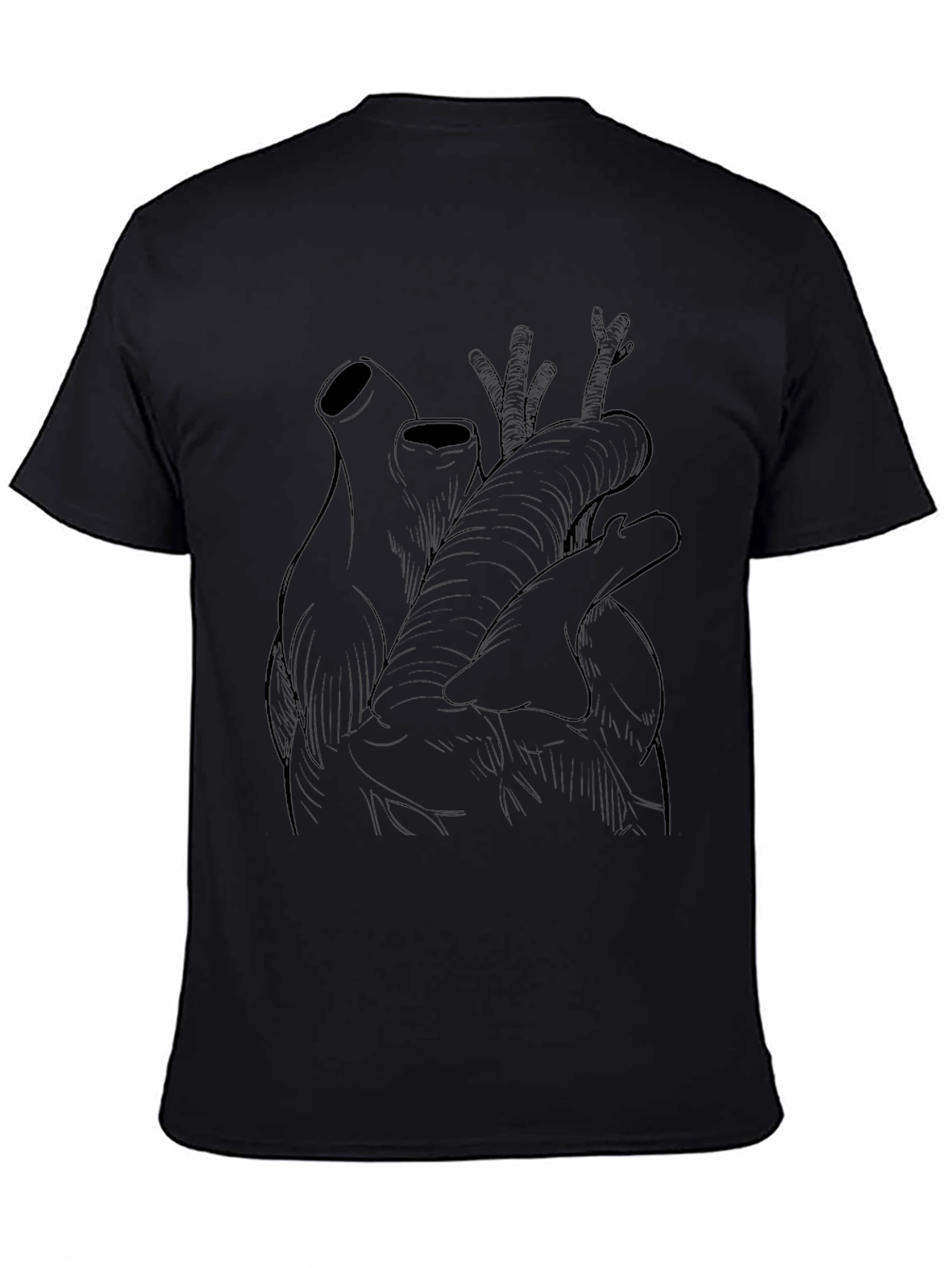 Anatomical Heart Graphic Tee - Black