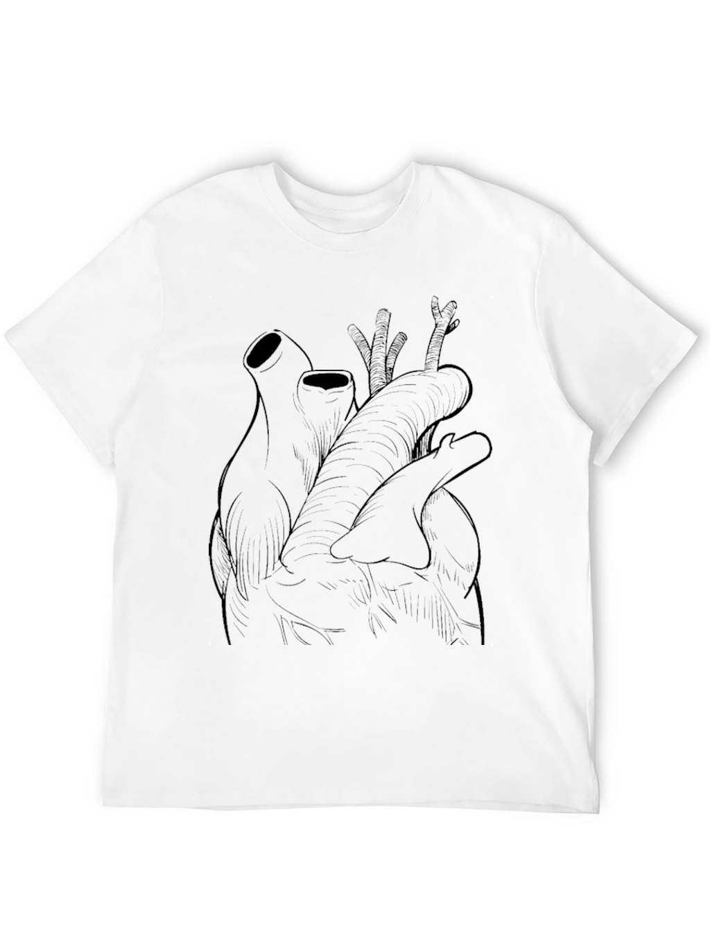 Anatomical Heart Graphic Tee - Black