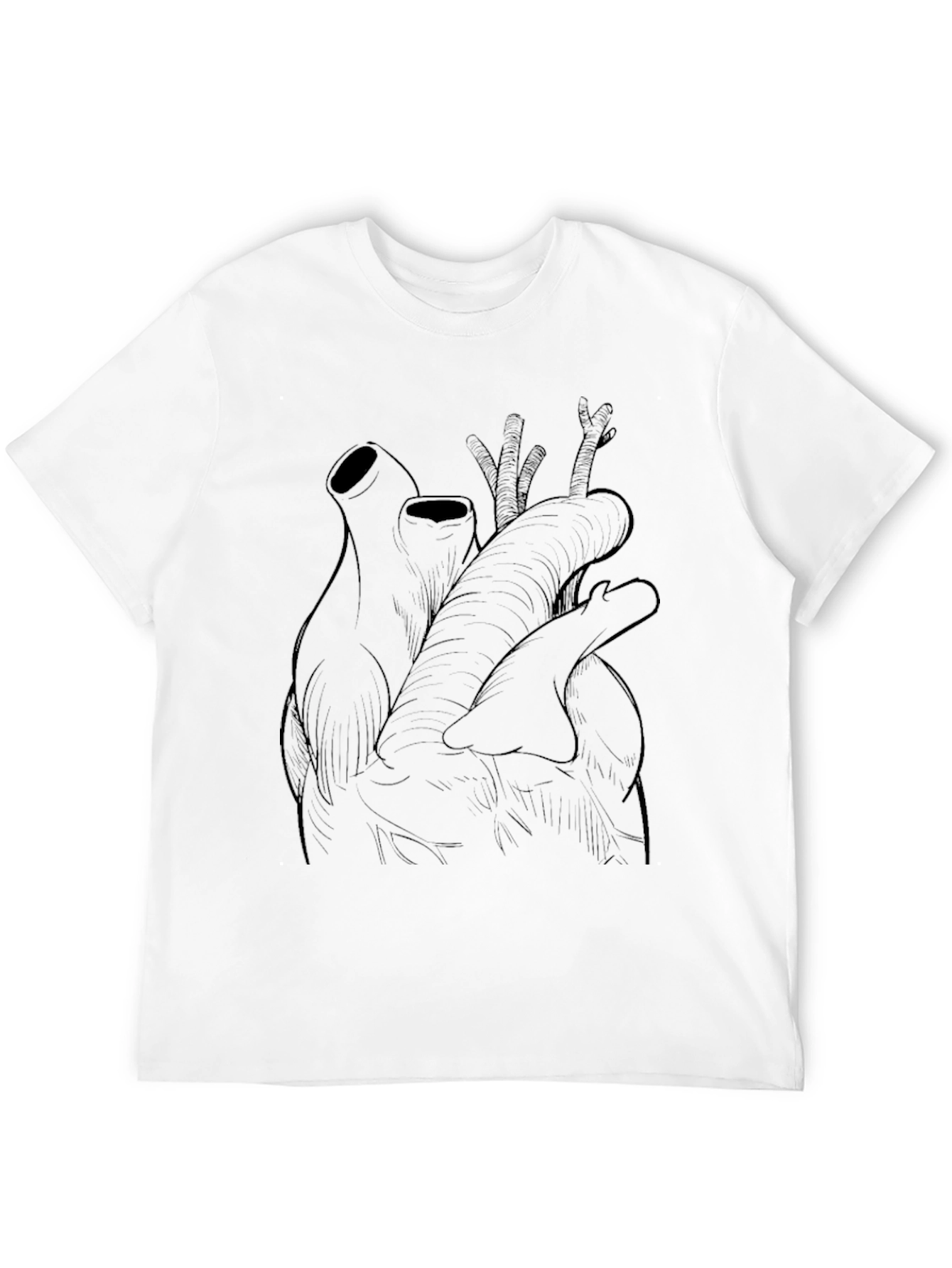 Anatomical Heart Graphic Tee - Black