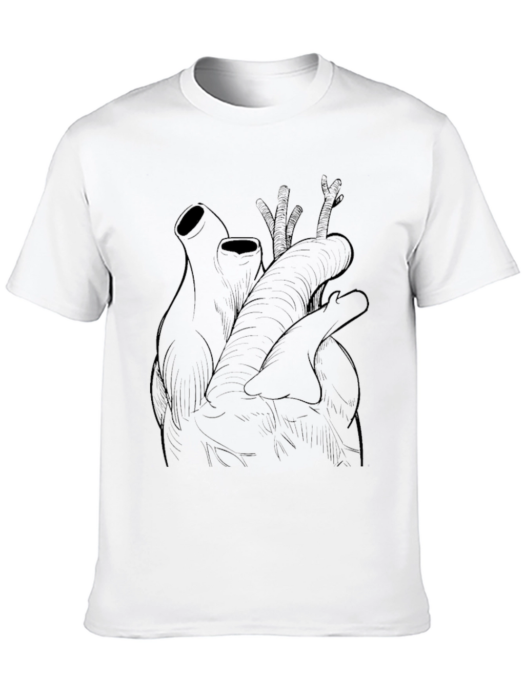 Anatomical Heart Graphic Tee - Black