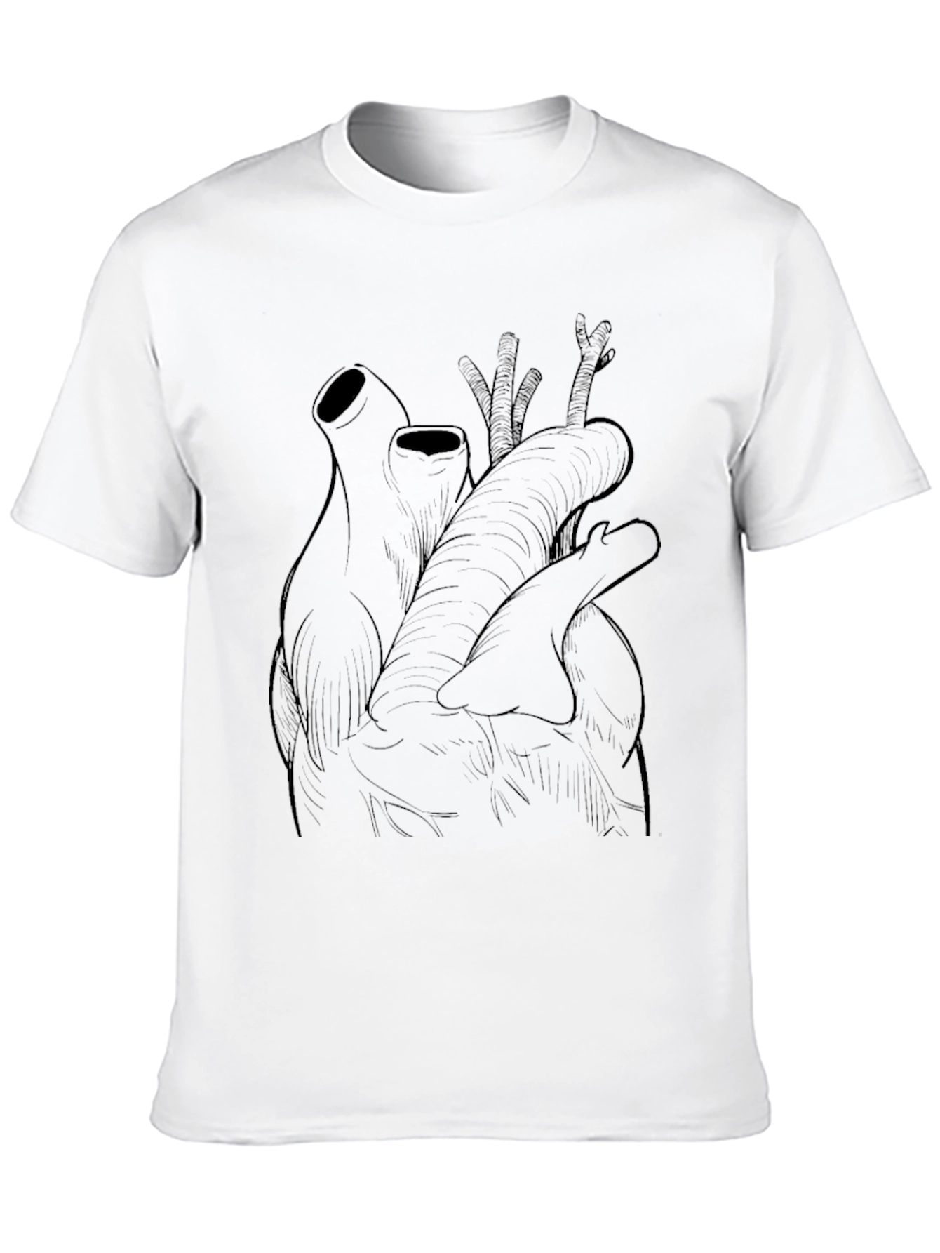 Anatomical Heart Graphic Tee - Black