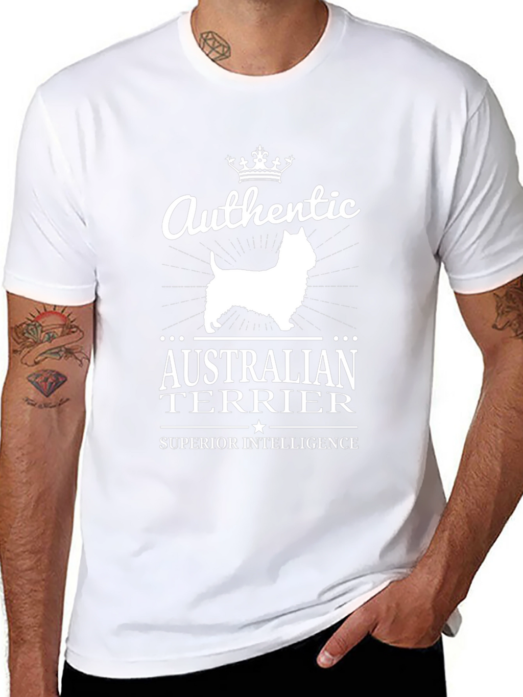 Authentic Australian Terrier Superior Intelligence T-Shirt