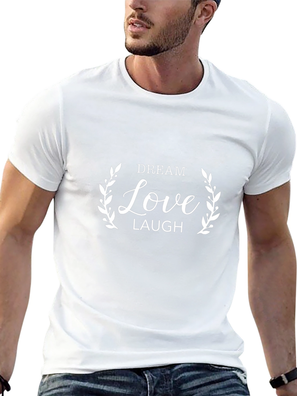 Dream Love Laugh Graphic Tee