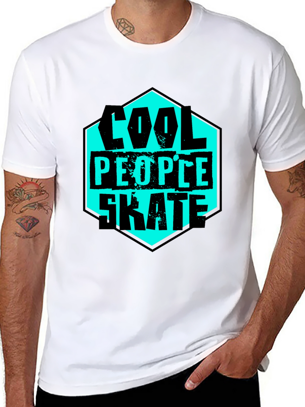 Cool People Skate T-Shirt - Graphic Tee