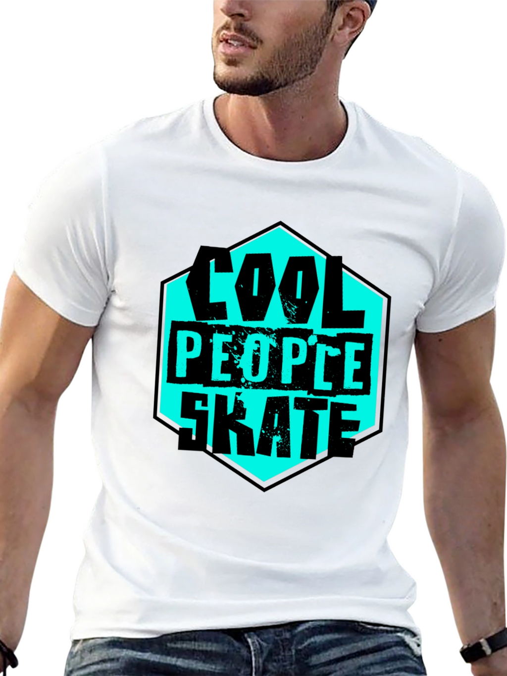 Cool People Skate T-Shirt - Graphic Tee