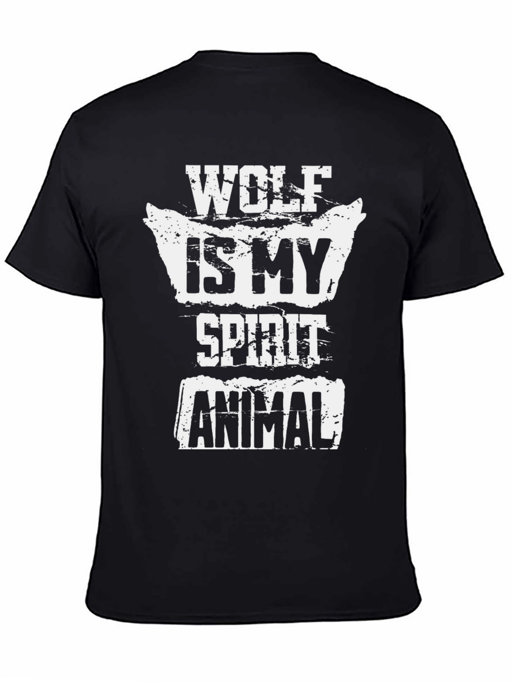 Wolf Is My Spirit Animal T-Shirt - Black