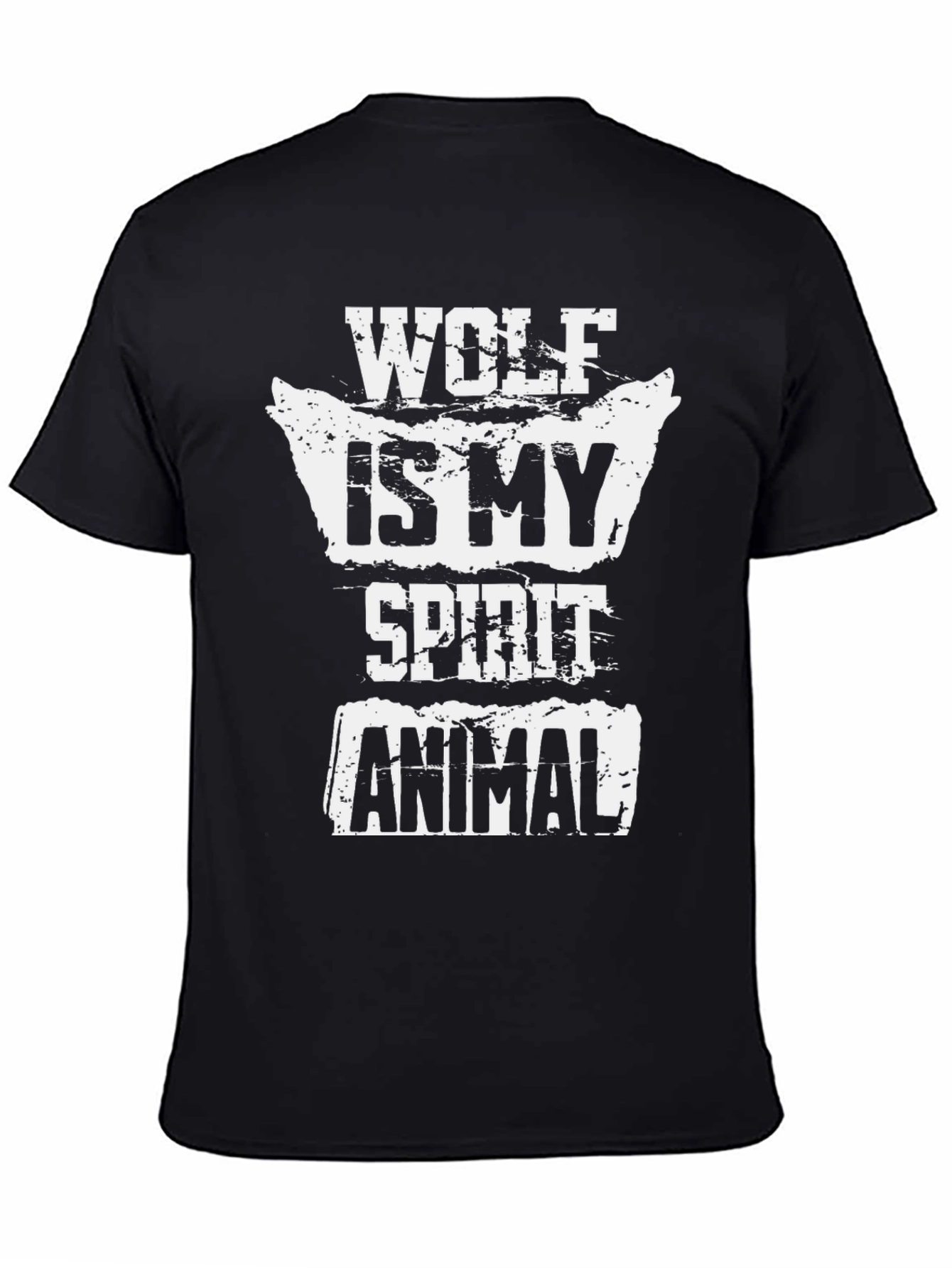 Wolf Is My Spirit Animal T-Shirt - Black