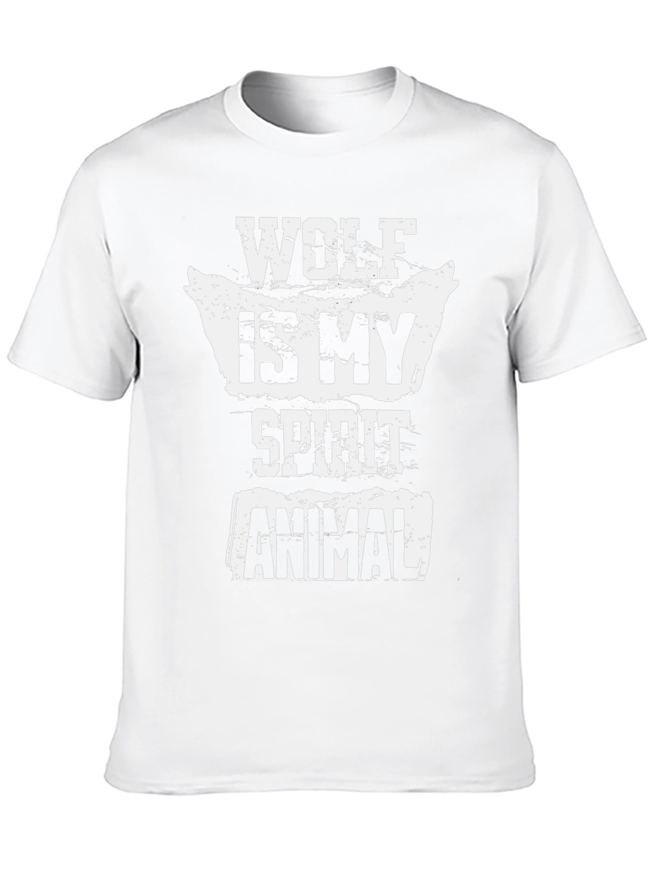 Wolf Is My Spirit Animal T-Shirt - Black