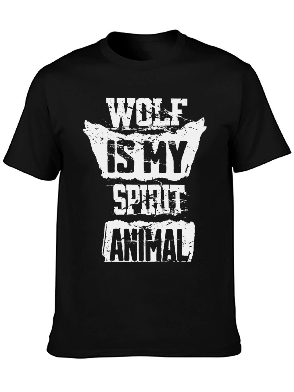 Wolf Is My Spirit Animal T-Shirt - Black