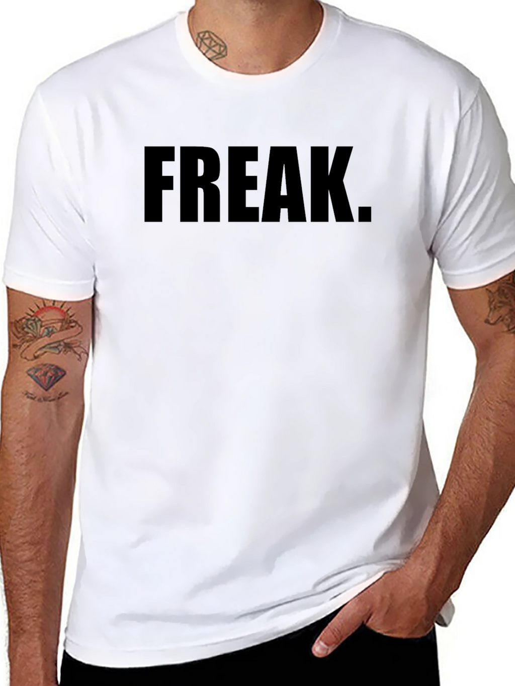Freak Graphic T-Shirt - Mens Black Tee